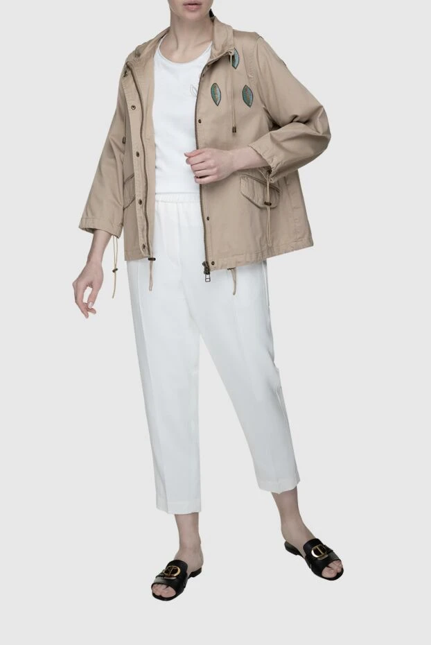 Alessandra Chamonix woman beige cotton windbreaker for women 140178 - photo 2