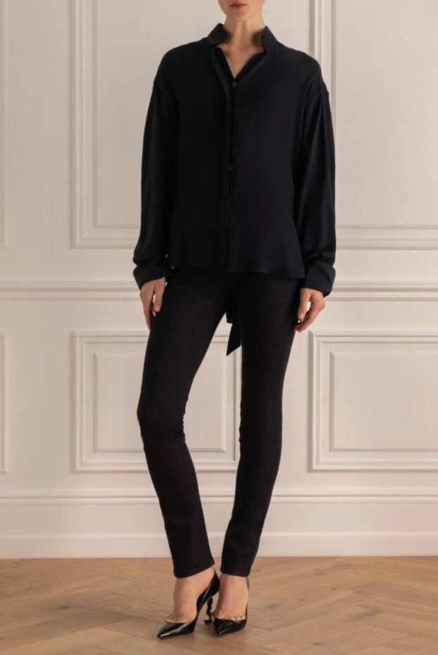 Amanda Wakeley woman gray silk blouse for women 140222 - photo 2