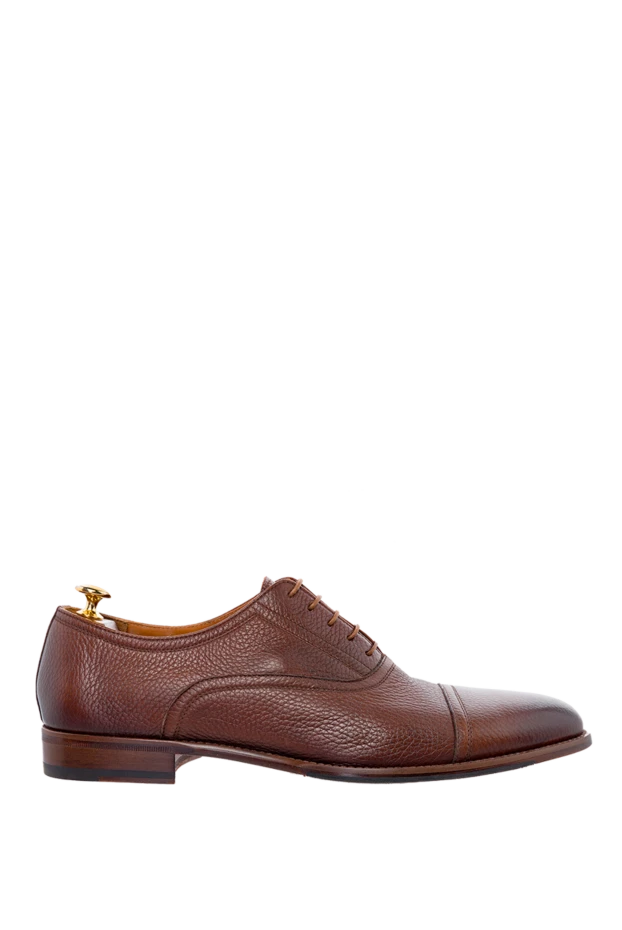 Doucal`s brown leather shoes for men 140236 - photo 1