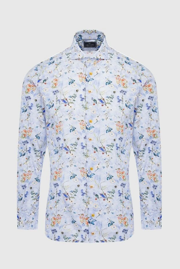 Orian чоловічі рубашка з бавовни блакитна чоловіча купити фото з цінами 140248 - фото 1