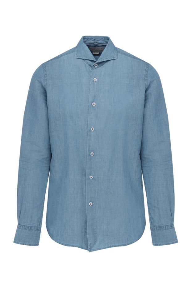 Orian man men's blue linen and cotton shirt 140251 - photo 1