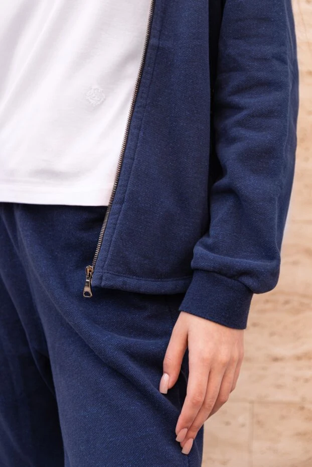 Derek Rose sports suit for women made of cotton blue 140252 - photo 3