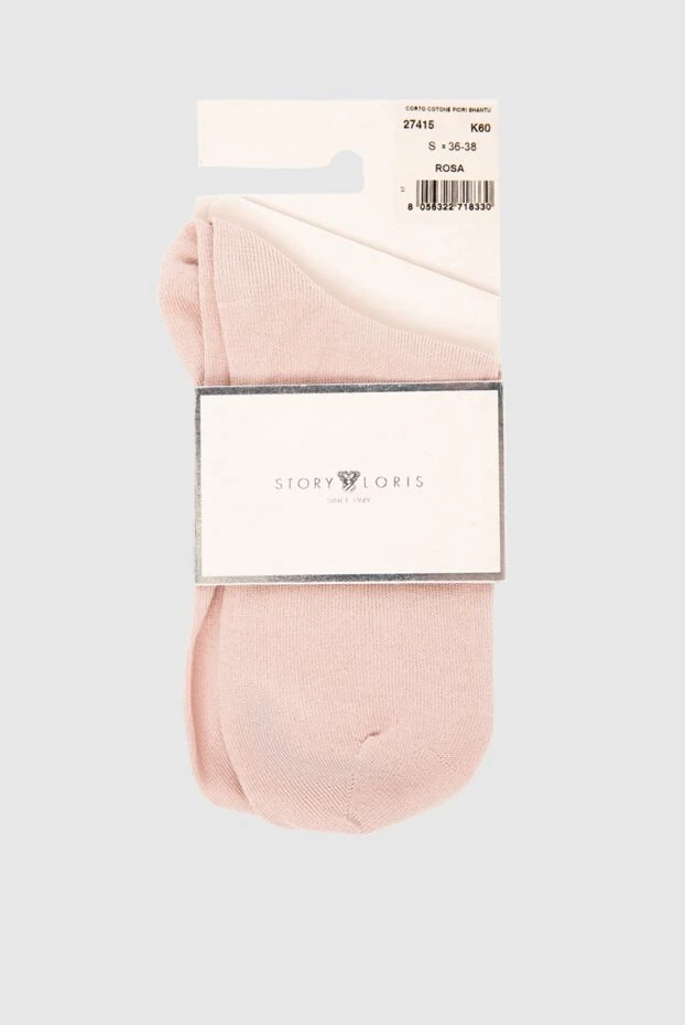 Story Loris women's socks with a flower pink 140265 - photo 1