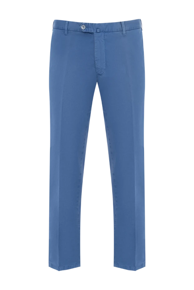 Lubiam blue cotton pants for men 140282 - photo 1