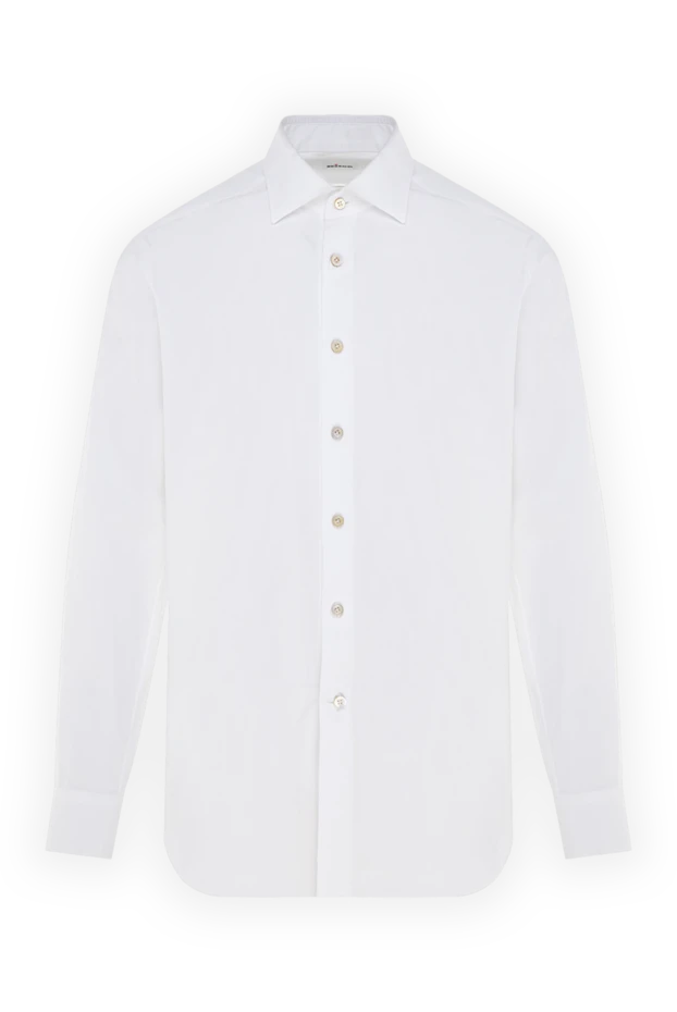 Kiton чоловічі рубашка з бавовни біла чоловіча купити фото з цінами 140285 - фото 1