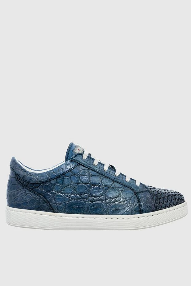 Kiton man blue alligator sneakers for men buy with prices and photos 140312 - photo 1