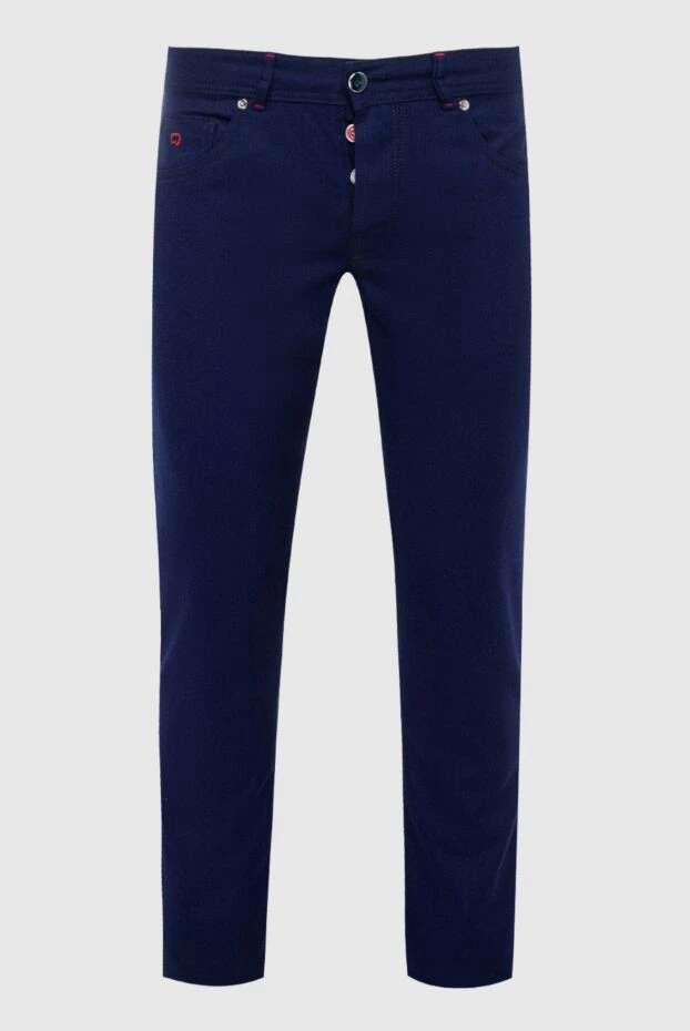 Marco Pescarolo man blue wool trousers for men buy with prices and photos 140342 - photo 1