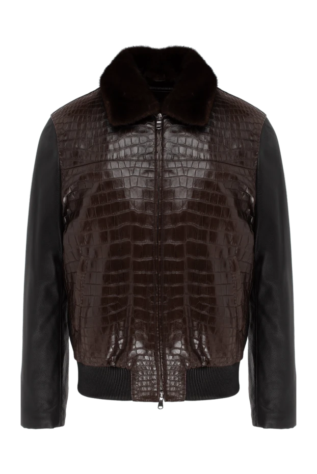 Cesare Attolini man brown alligator fur jacket for men buy with prices and photos 140355 - photo 1