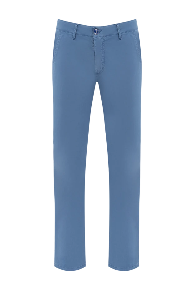 Barba Napoli man blue cotton trousers for men 140385 - photo 1