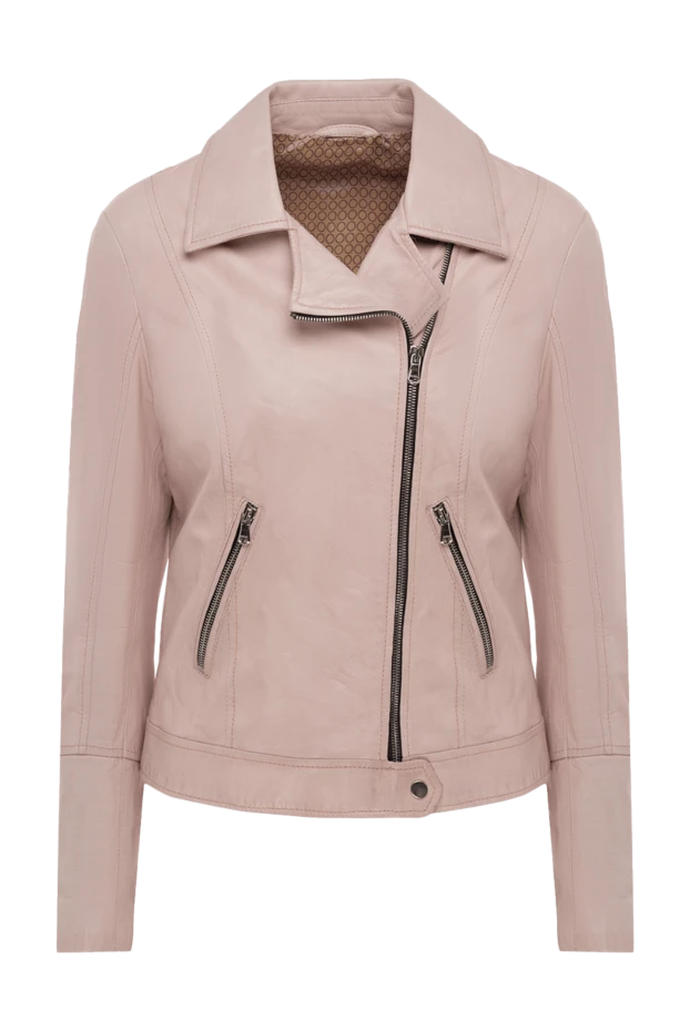Barba Napoli woman women's pink genuine leather jacket buy with prices and photos 140389 - photo 1