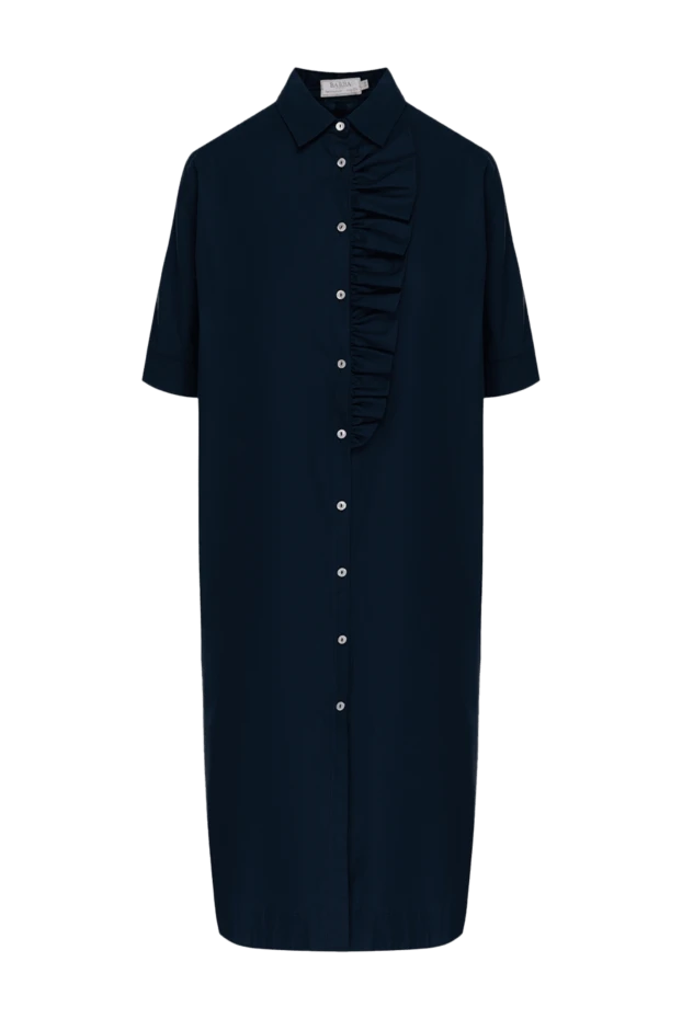 Barba Napoli женские платье из хлопка синее женское купить с ценами и фото 140392 - фото 1