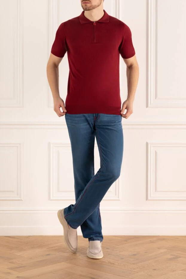 Stefano Ricci джинсы из лиоцела синие мужские 140404 - фото 2