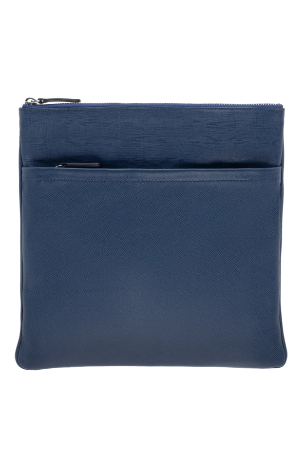 Cesare di Napoli мужские сумка через плечо из натуральной кожи синяя мужская купить с ценами и фото 140451 - фото 1