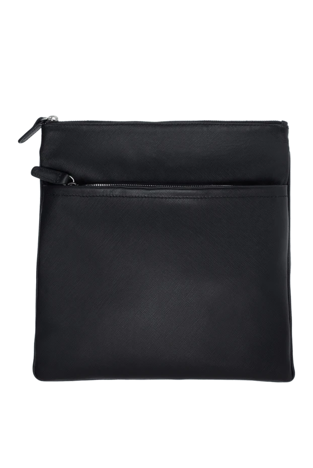 Cesare di Napoli мужские сумка через плечо из натуральной кожи черная мужская купить с ценами и фото 140453 - фото 1