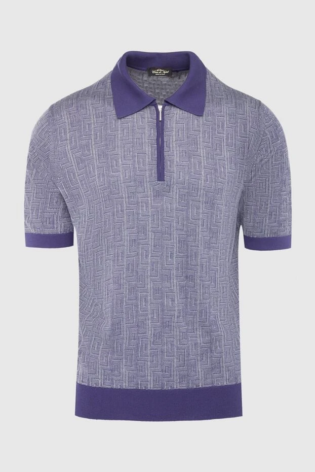 Cesare di Napoli man silk polo purple for men buy with prices and photos 140473 - photo 1