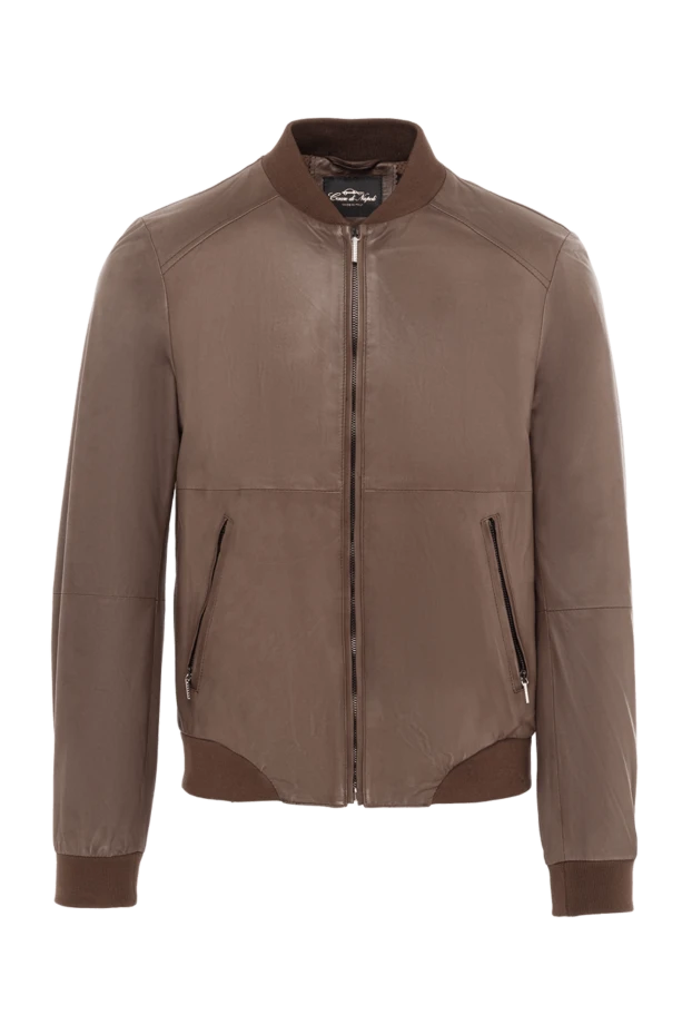 Cesare di Napoli brown leather jacket for men 140494 - photo 1