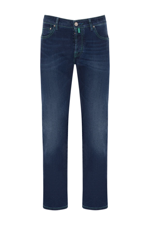 Jacob Cohen чоловічі джинси з бавовни та еластану сині чоловічі купити фото з цінами 140499 - фото 1