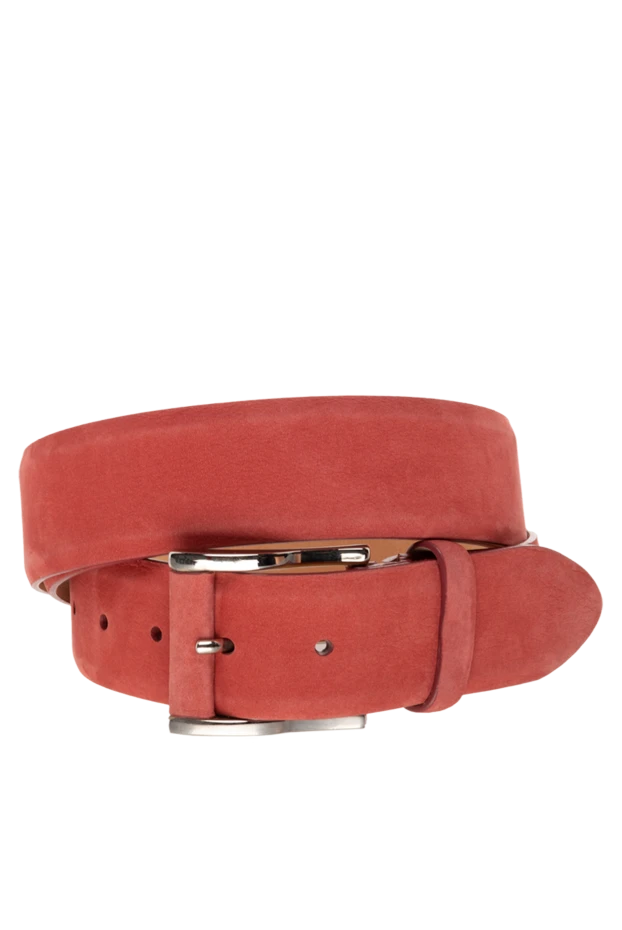 Cesare di Napoli man men's red nubuck belt buy with prices and photos 140518 - photo 1