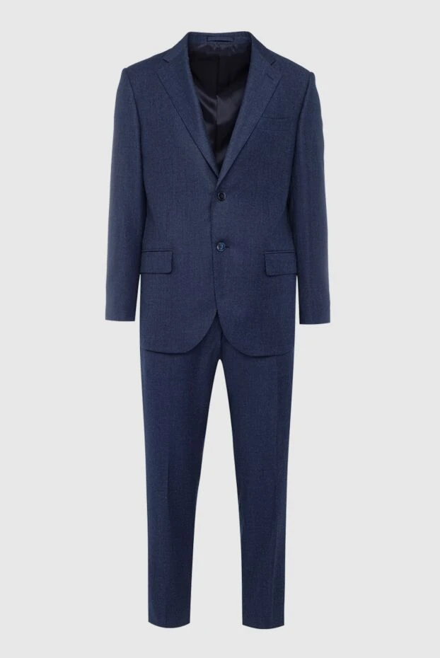 Lubiam мужские костюм мужской из шерсти синий купить с ценами и фото 140544 - фото 1