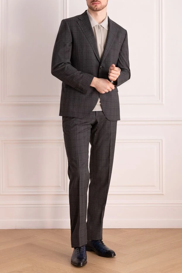 Lubiam man gray wool men's suit buy with prices and photos 140547 - photo 2