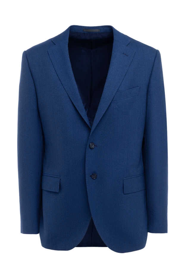 Lubiam чоловічі піджак із вовни синій чоловічий купити фото з цінами 140548 - фото 1
