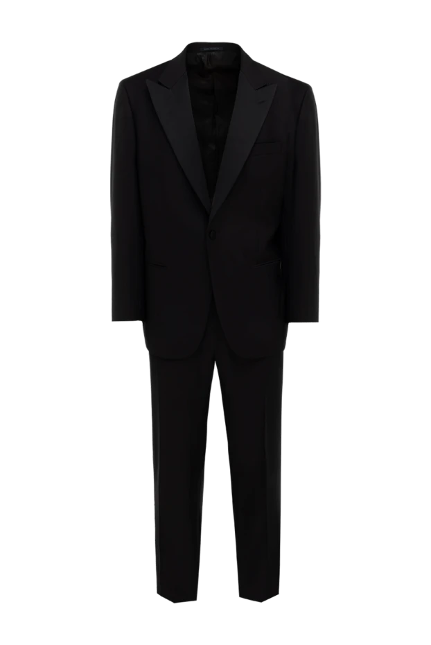 Lubiam мужские костюм мужской из шерсти черный купить с ценами и фото 140563 - фото 1