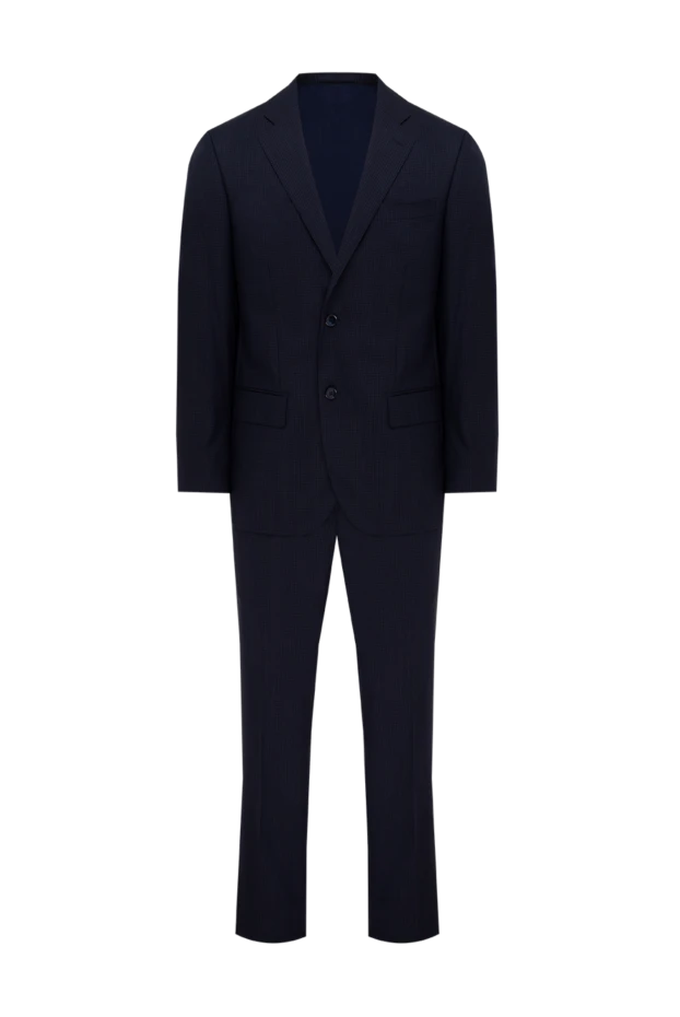 Lubiam мужские костюм мужской из шерсти синий купить с ценами и фото 140568 - фото 1