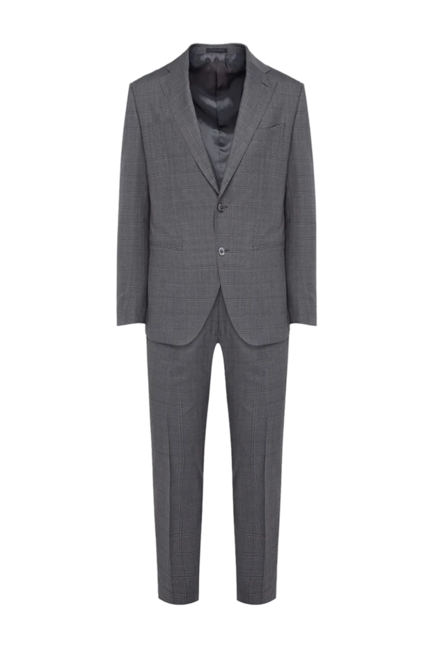 Lubiam gray wool and silk suit for men 140569 - photo 1