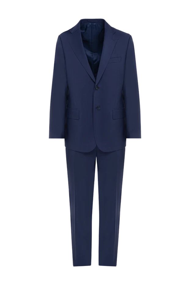 Lubiam мужские костюм мужской из шерсти синий купить с ценами и фото 140571 - фото 1