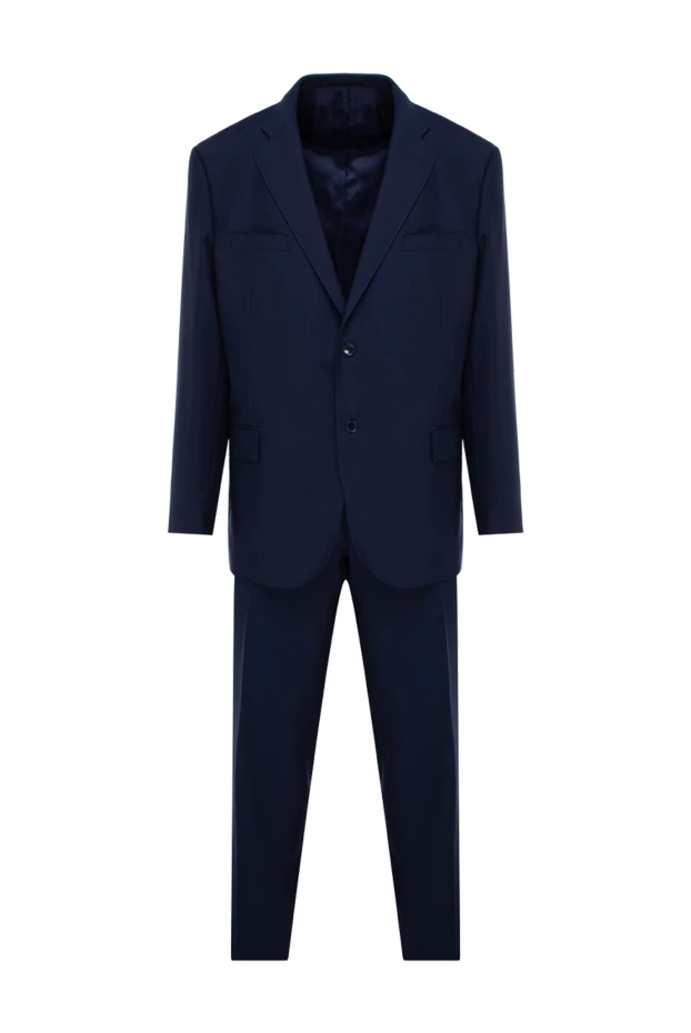 Lubiam мужские костюм мужской из шерсти синий купить с ценами и фото 140572 - фото 1