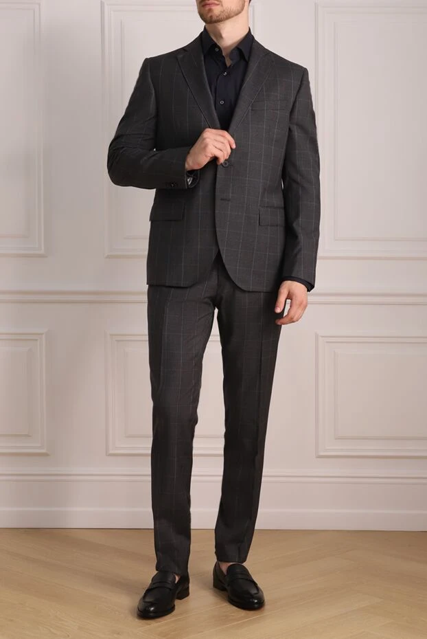 Lubiam man gray wool men's suit buy with prices and photos 140586 - photo 2