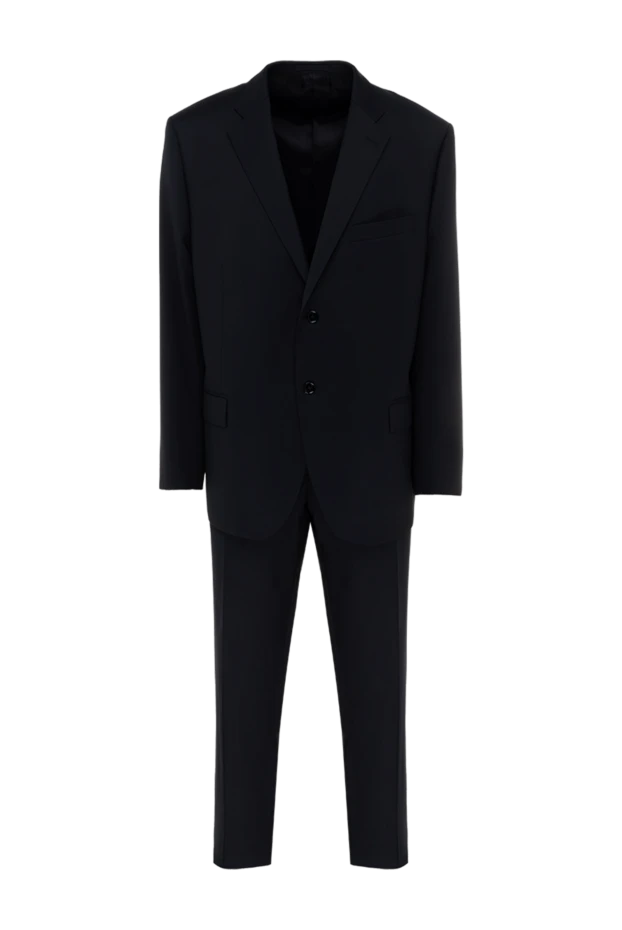 Lubiam мужские костюм мужской из шерсти черный купить с ценами и фото 140590 - фото 1