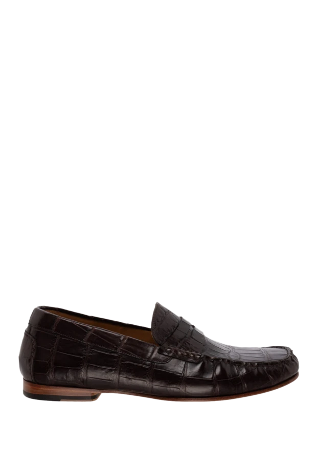 Cesare di Napoli man brown alligator loafers for men buy with prices and photos 140600 - photo 1