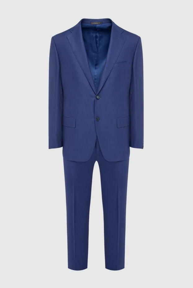 Corneliani чоловічі костюм чоловічий з вовни синій купити фото з цінами 140621 - фото 1