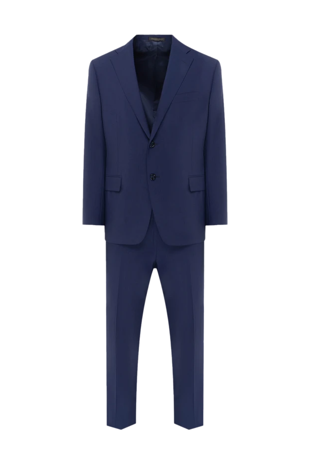 Corneliani чоловічі костюм чоловічий з вовни синій купити фото з цінами 140623 - фото 1