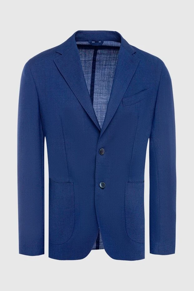 Lubiam чоловічі піджак із вовни синій чоловічий купити фото з цінами 140627 - фото 1