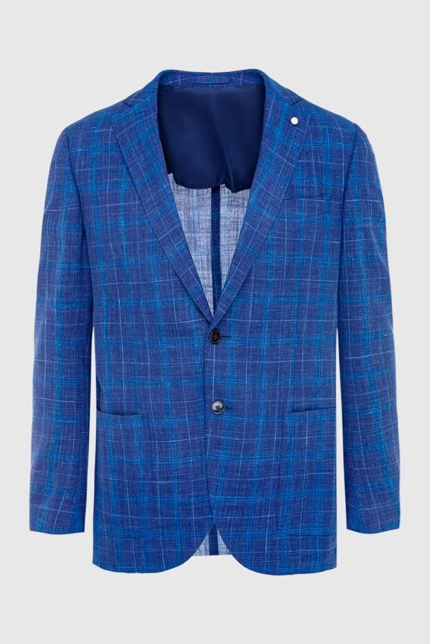 Lubiam мужские пиджак синий мужской купить с ценами и фото 140631 - фото 1