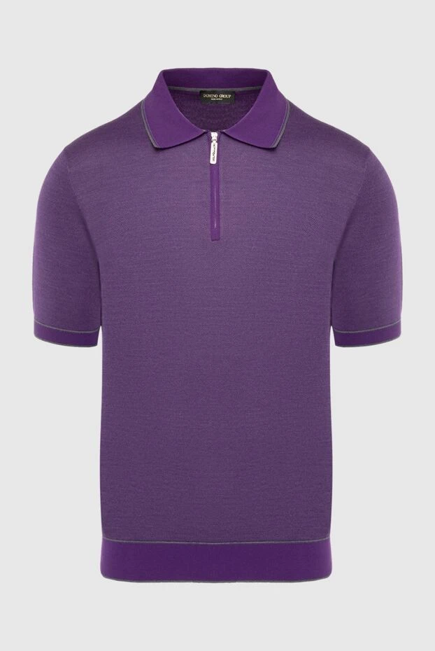 Cesare di Napoli man silk polo purple for men buy with prices and photos 140645 - photo 1