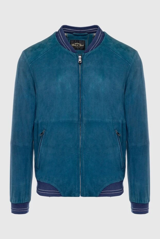 Cesare di Napoli мужские куртка замшевая синяя мужская купить с ценами и фото 140646 - фото 1