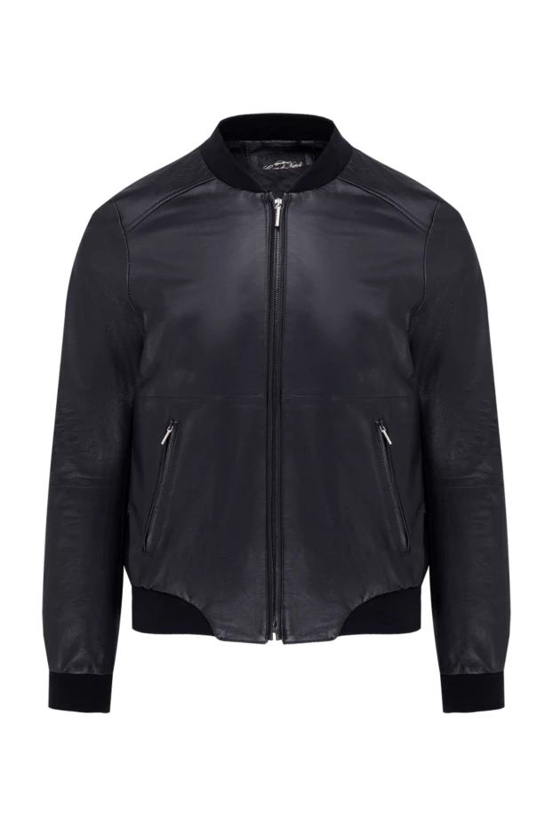 Cesare di Napoli мужские куртка кожаная черная мужская купить с ценами и фото 140647 - фото 1