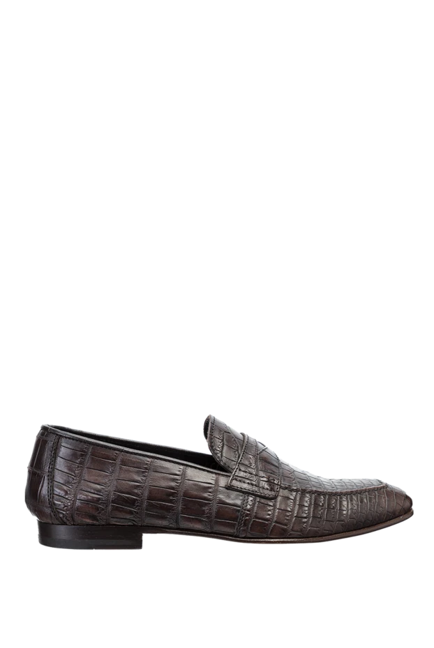Cesare di Napoli man brown crocodile leather loafers for men buy with prices and photos 140655 - photo 1