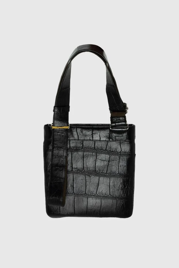 Tardini man black alligator shoulder bag for men 140694 - photo 1