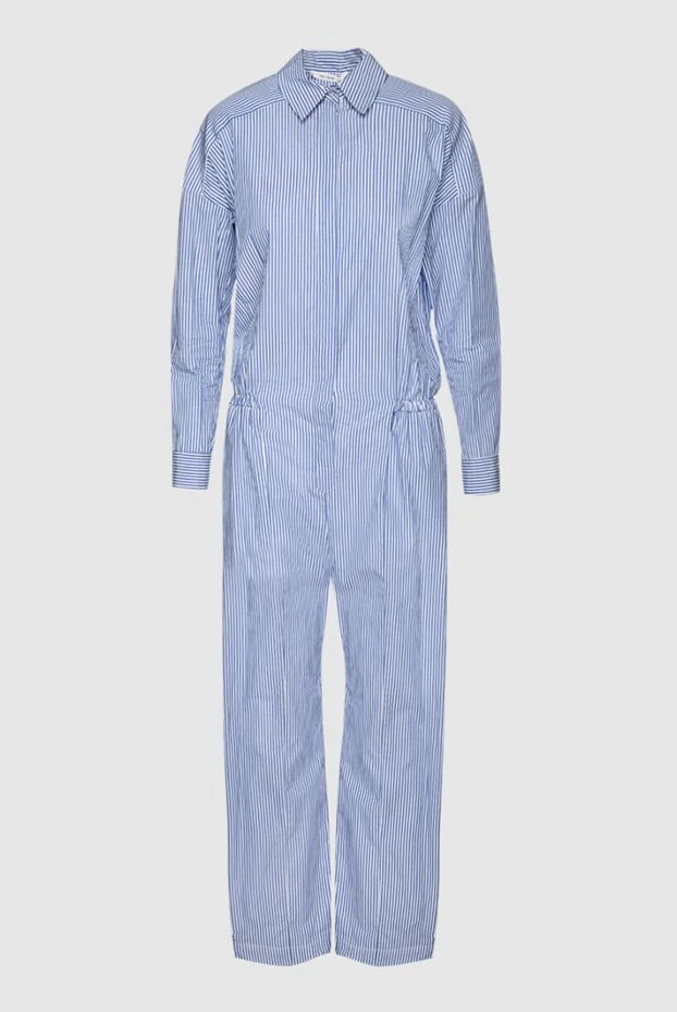 Lucille blue cotton jumpsuit for women 140708 - photo 1