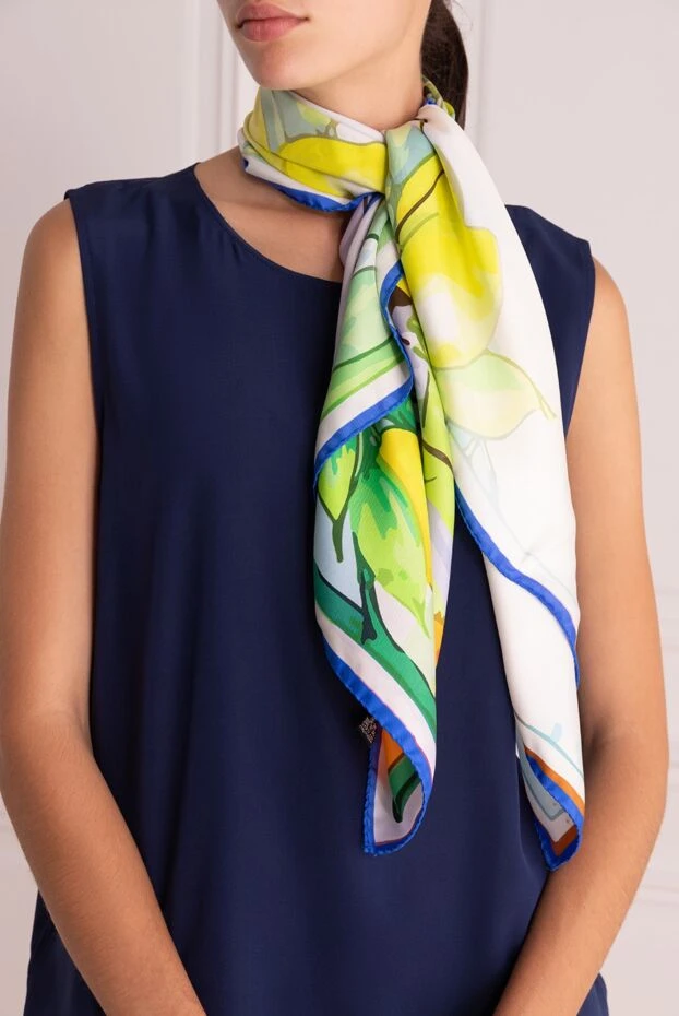 FeFe woman yellow silk scarf for women 140722 - photo 2