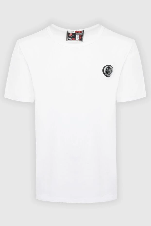 T-shirt made of cotton and elastane white for men