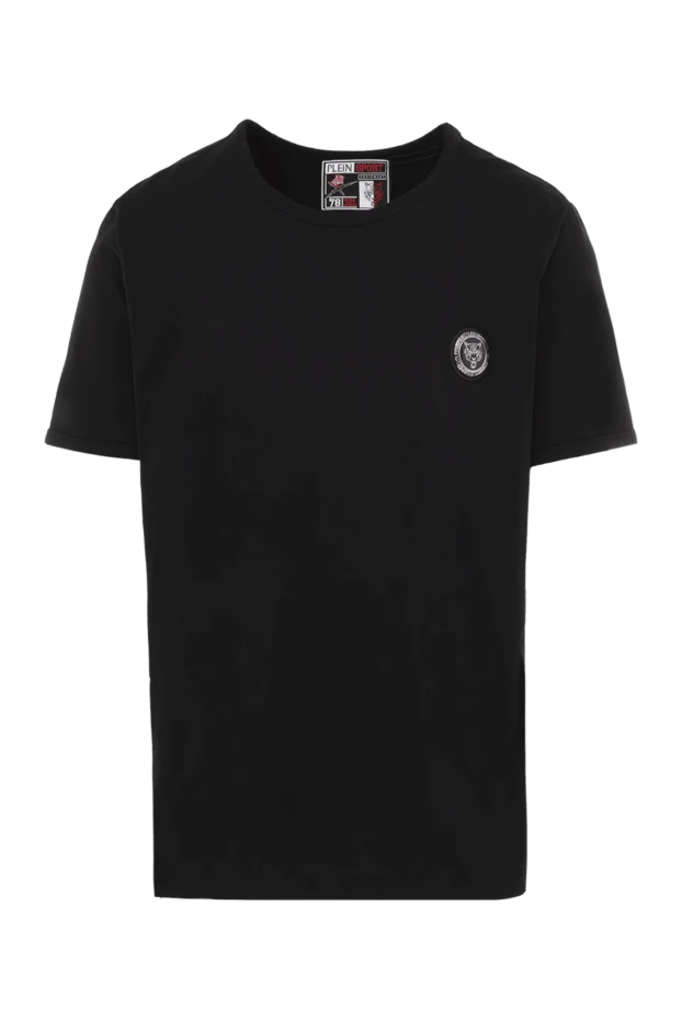 Plein Sport man black cotton and elastane t-shirt for men 140734 - photo 1