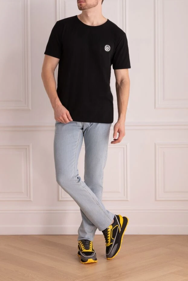 Plein Sport man black cotton and elastane t-shirt for men 140734 - photo 2