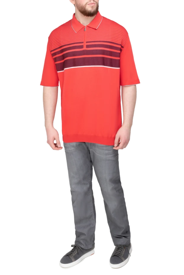 Matt Chaz red silk polo for men 196538 - photo 2