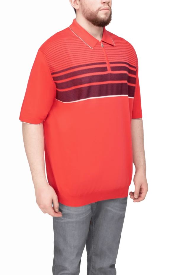 Matt Chaz red silk polo for men 196538 - photo 3