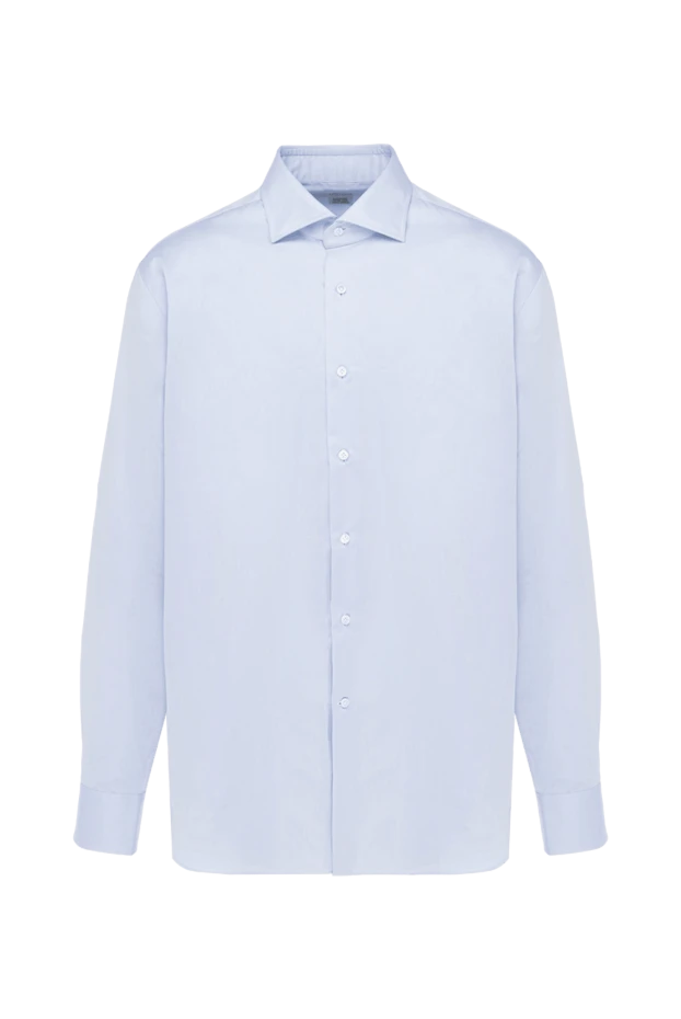 Alessandro Gherardi мужские сорочка из хлопка голубая мужская купить с ценами и фото 140756 - фото 1